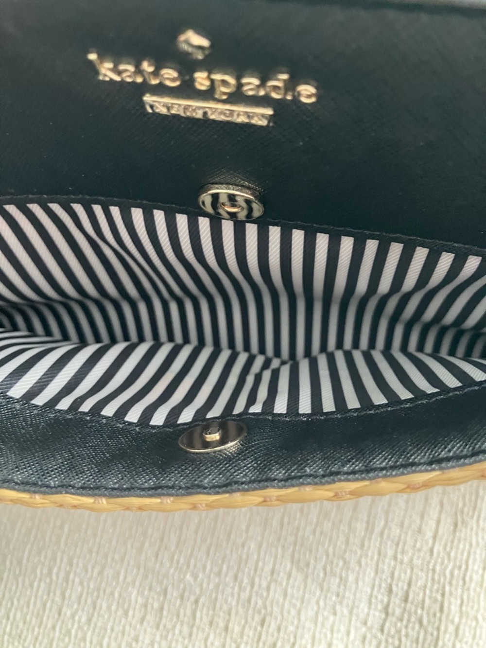 Kate Spade Cameron Street Candace Raffia Satchel - Picture 10 of 14